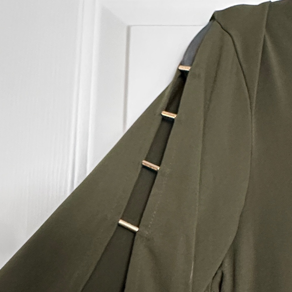 Michael Kors Olive V-Neck Tunic - Picture 4 of 5